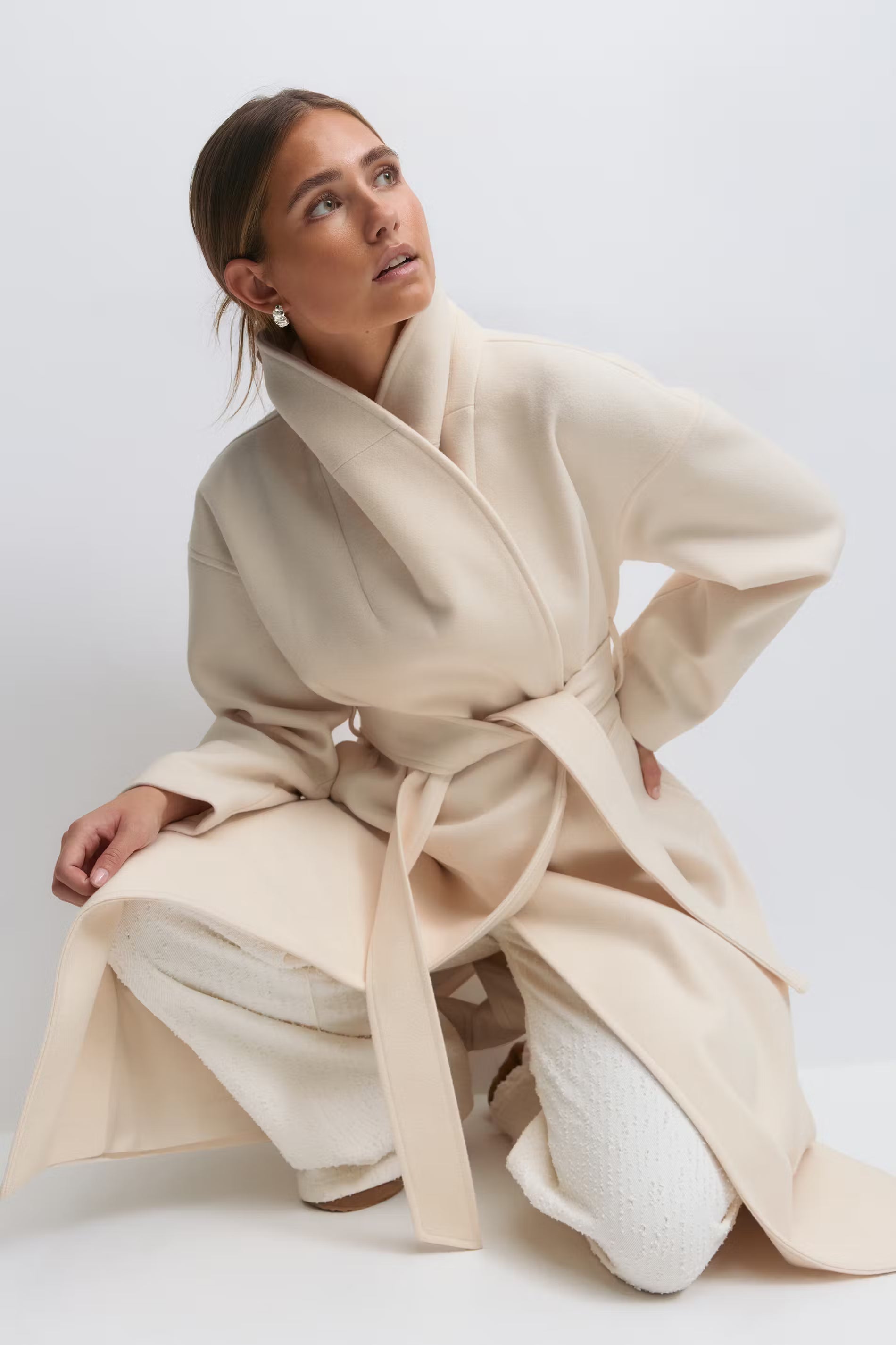 „Shawl" Jacke Weiß