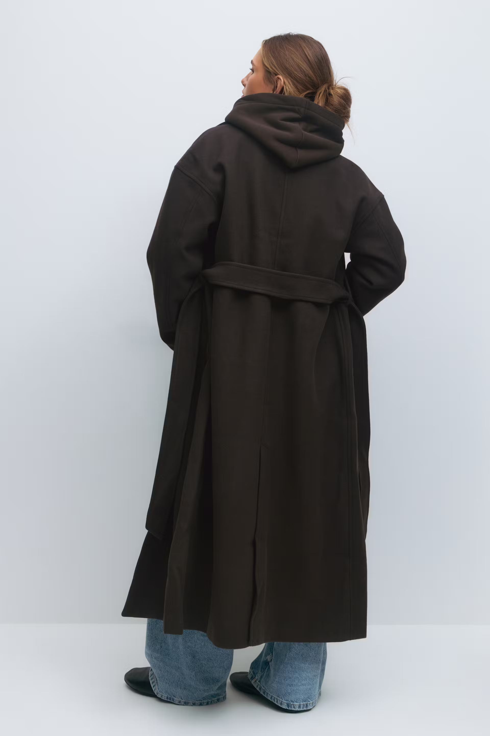 „Shawl" Jacke Braun