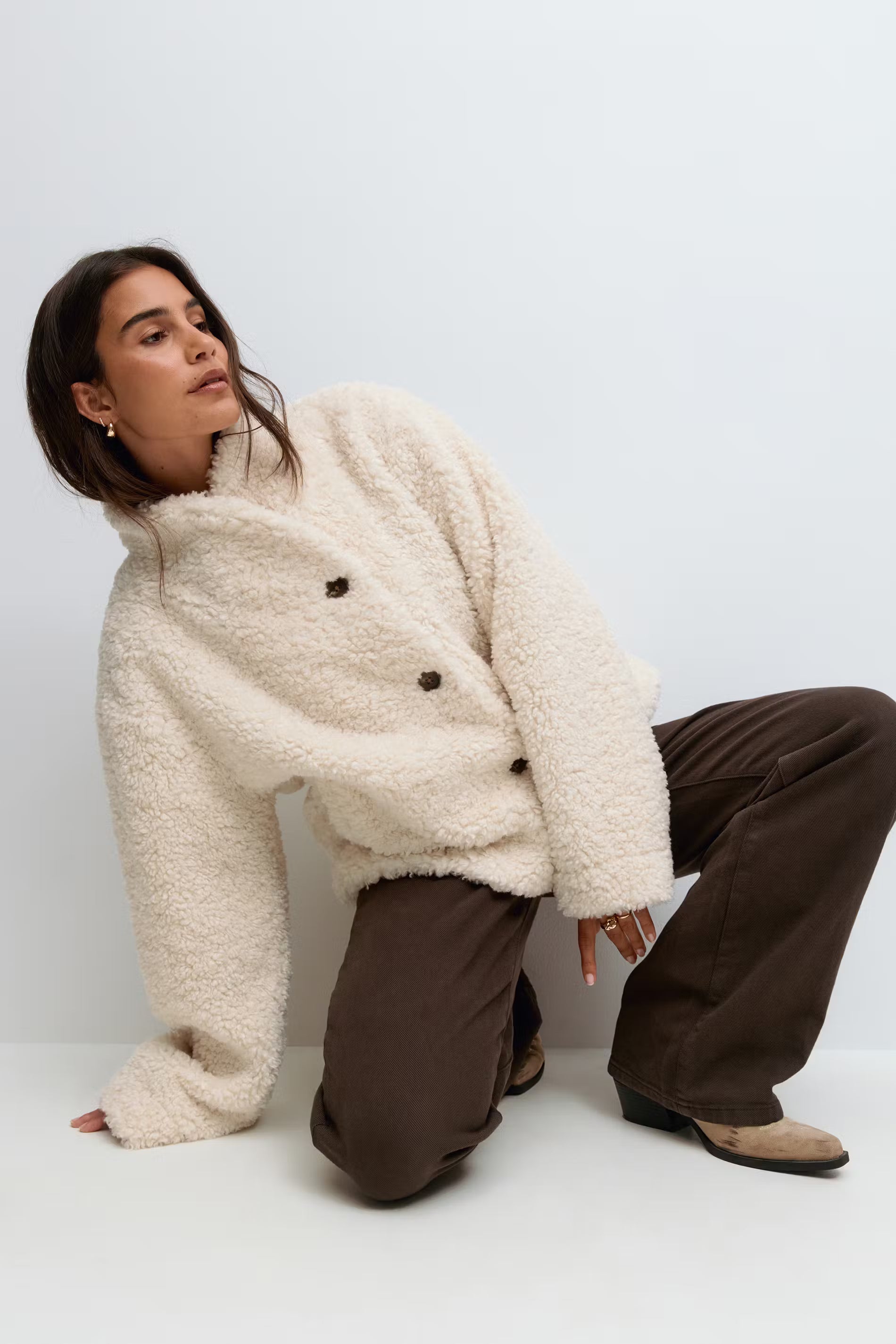 „Pile" Jacke Weiß