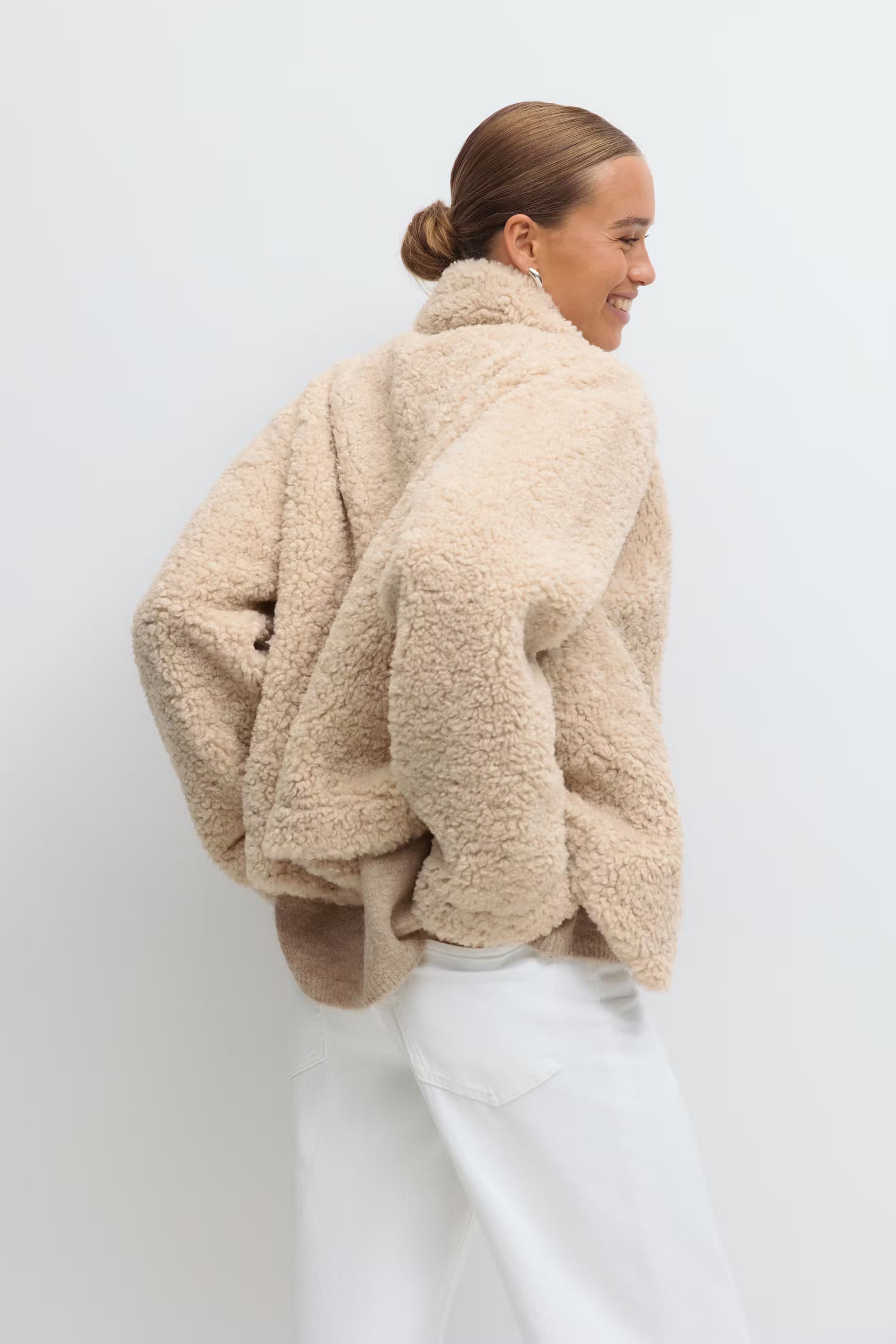 „Pile" Jacke Beige