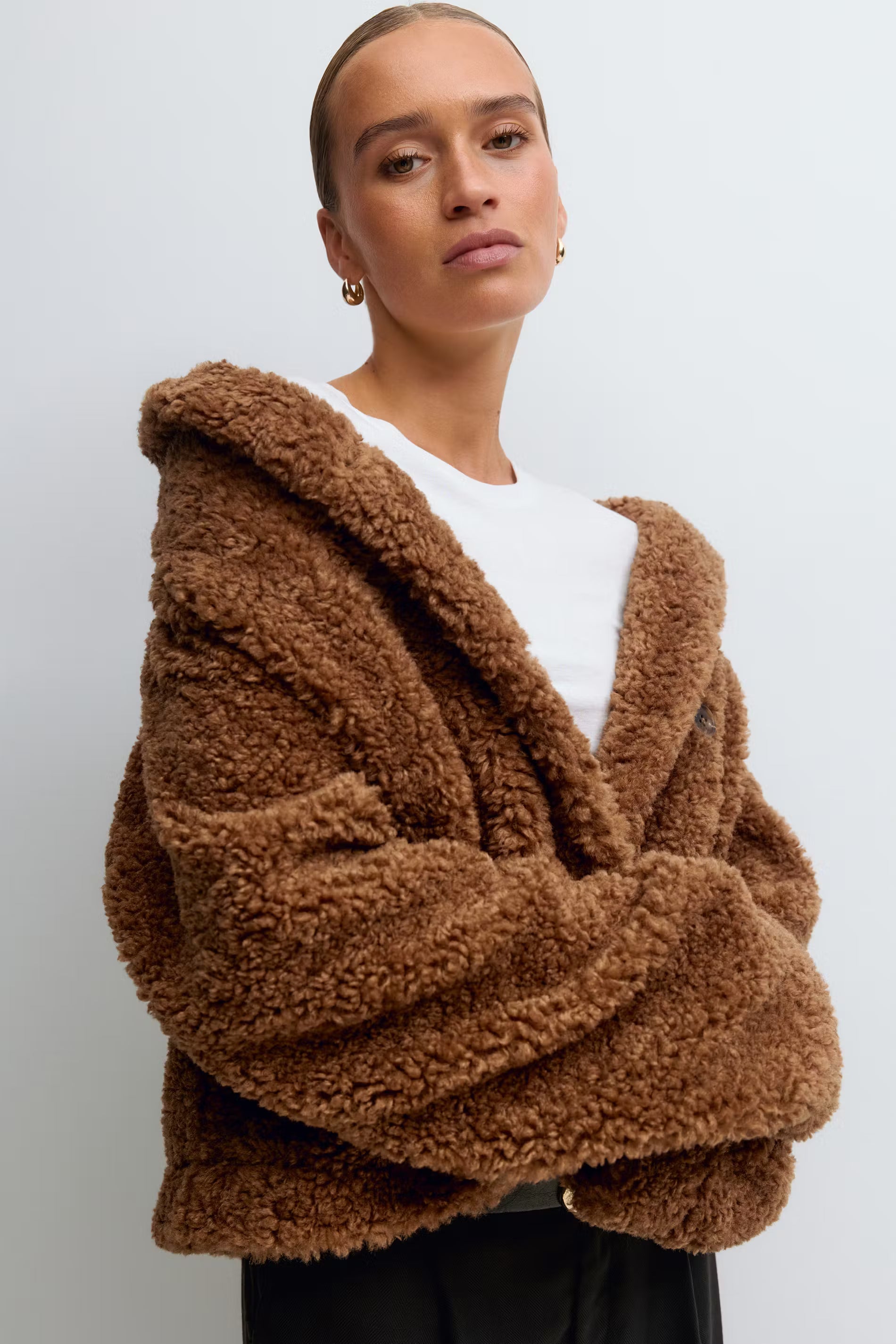 „Pile" Jacke Braun