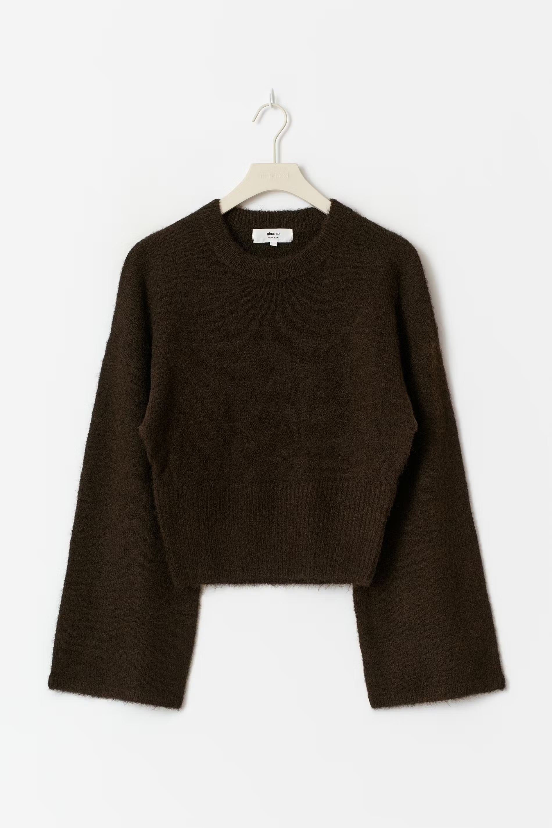 „Knitted" Sweater Braun