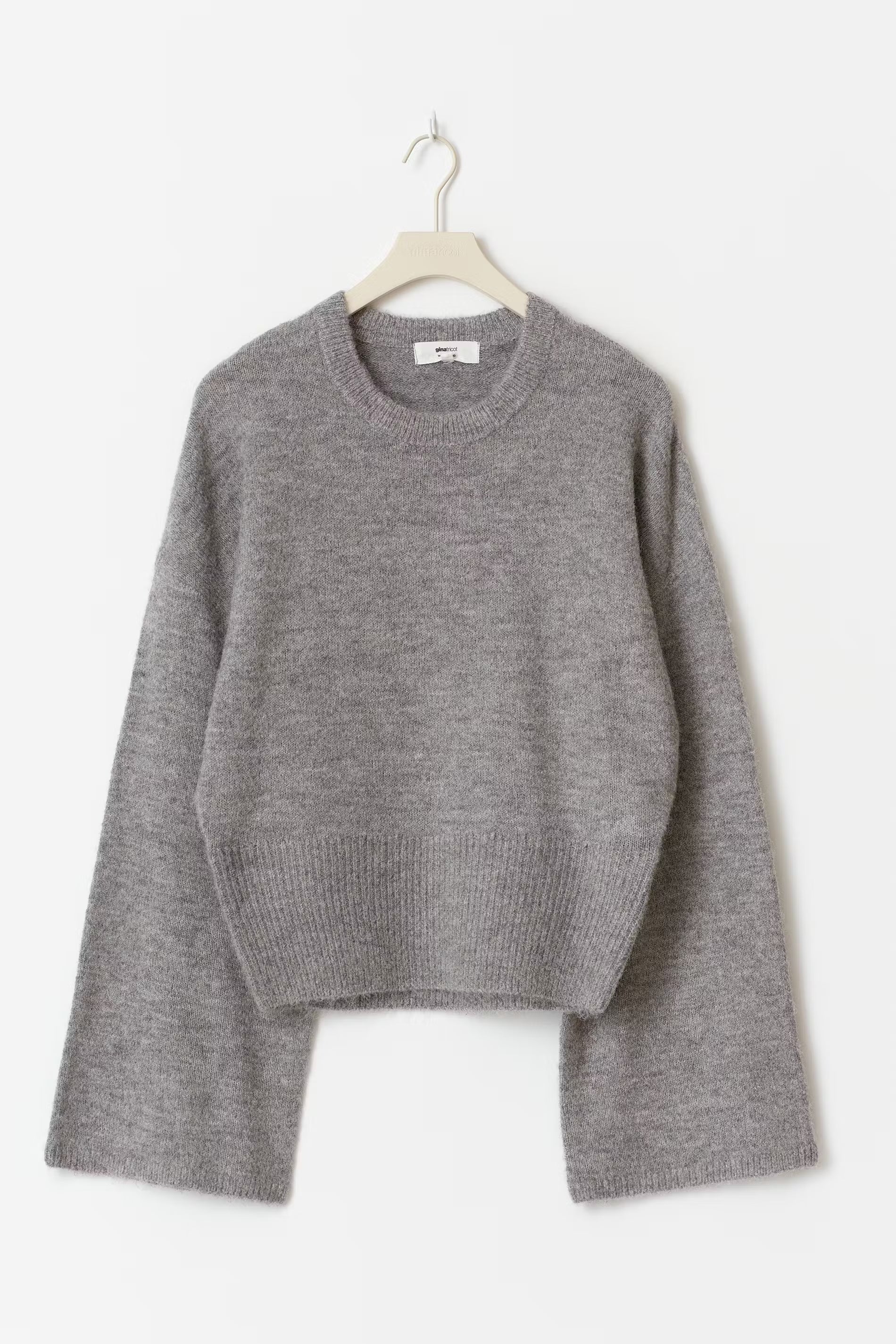 „Knitted" Sweater Grau