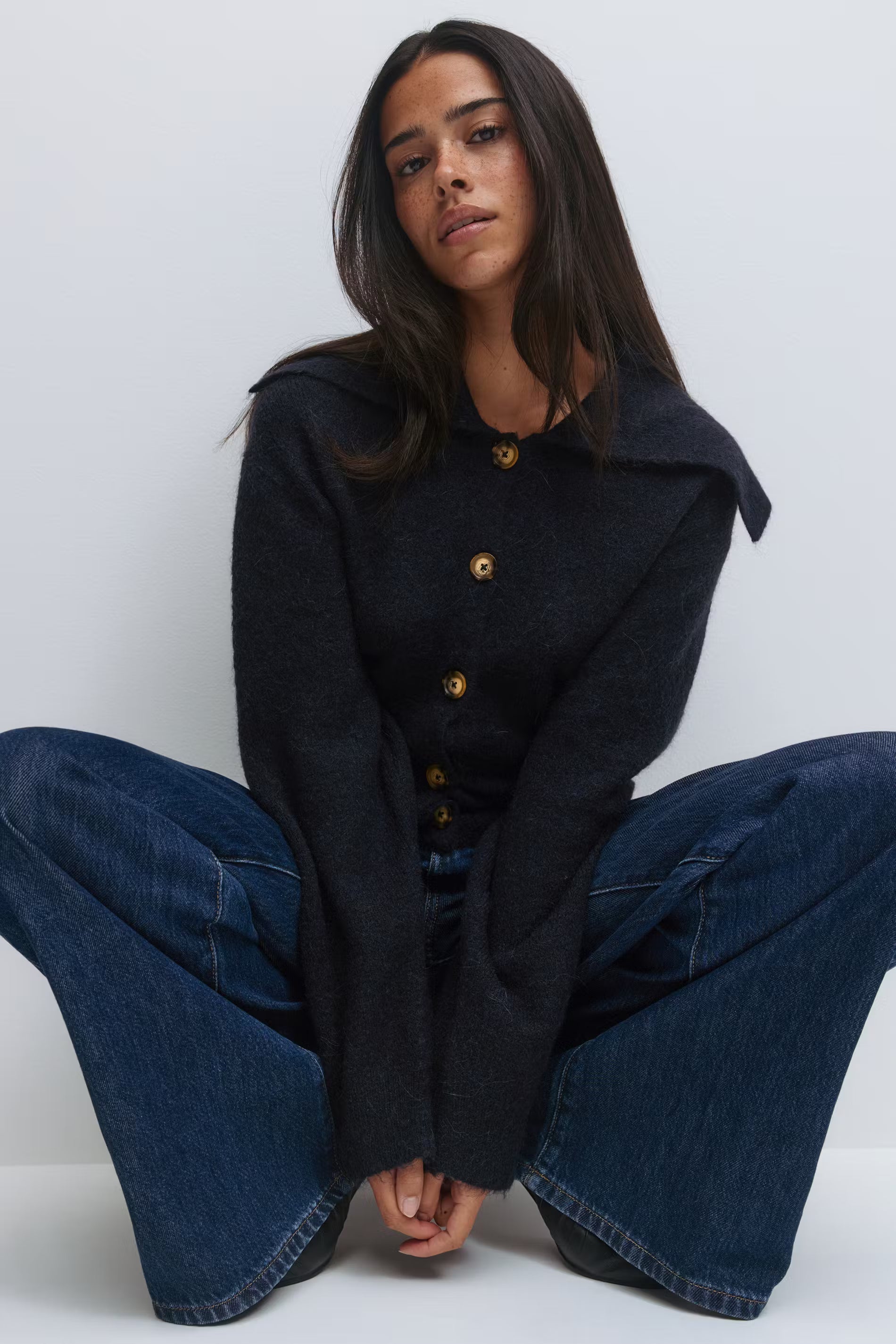 „Elise" Cardigan Schwarz