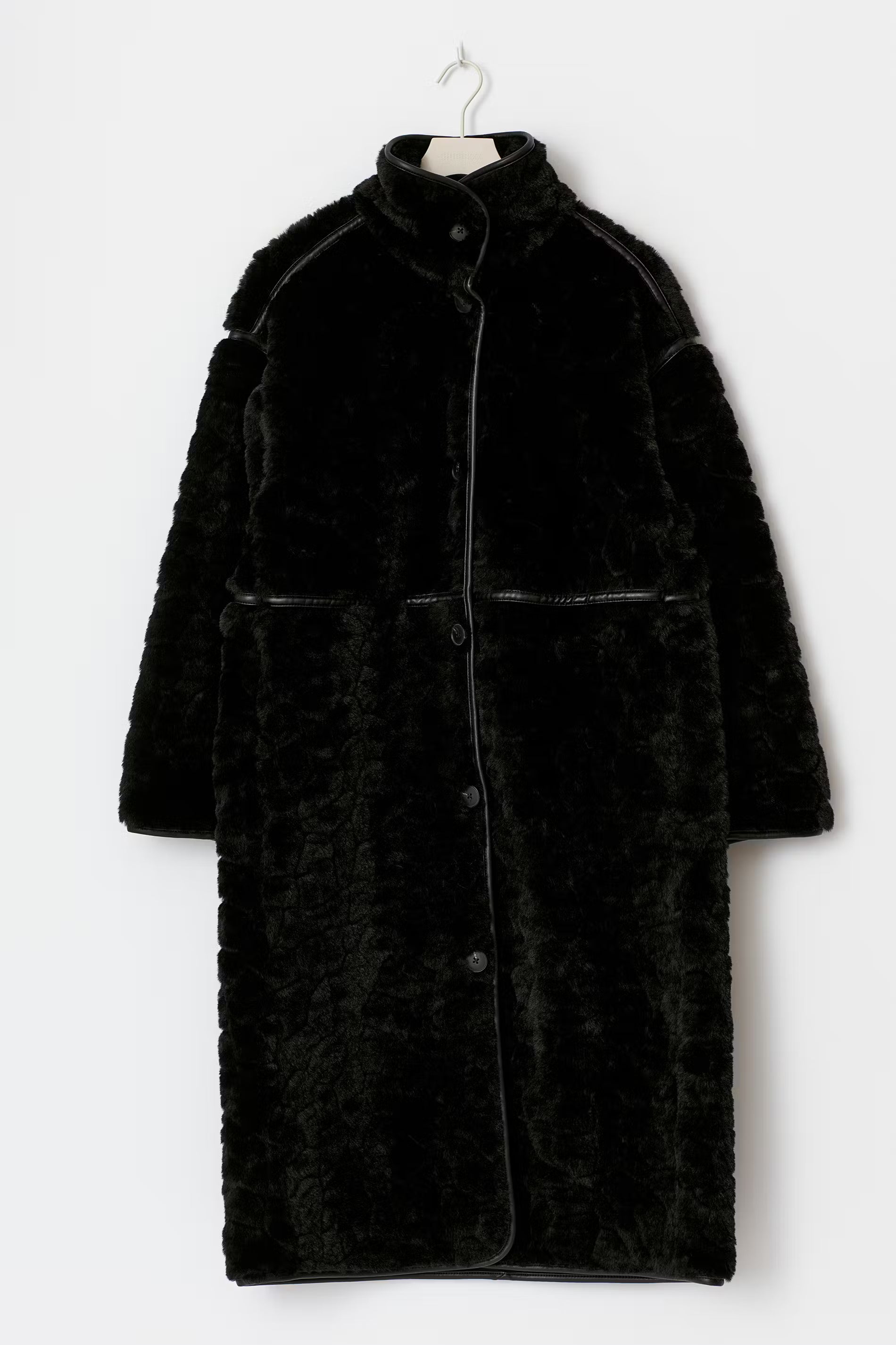 „Fur" Teddyjacke Schwarz
