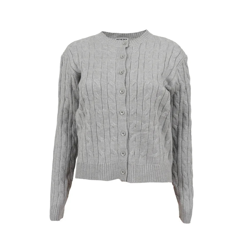 „Lily" Strickjacke Grau