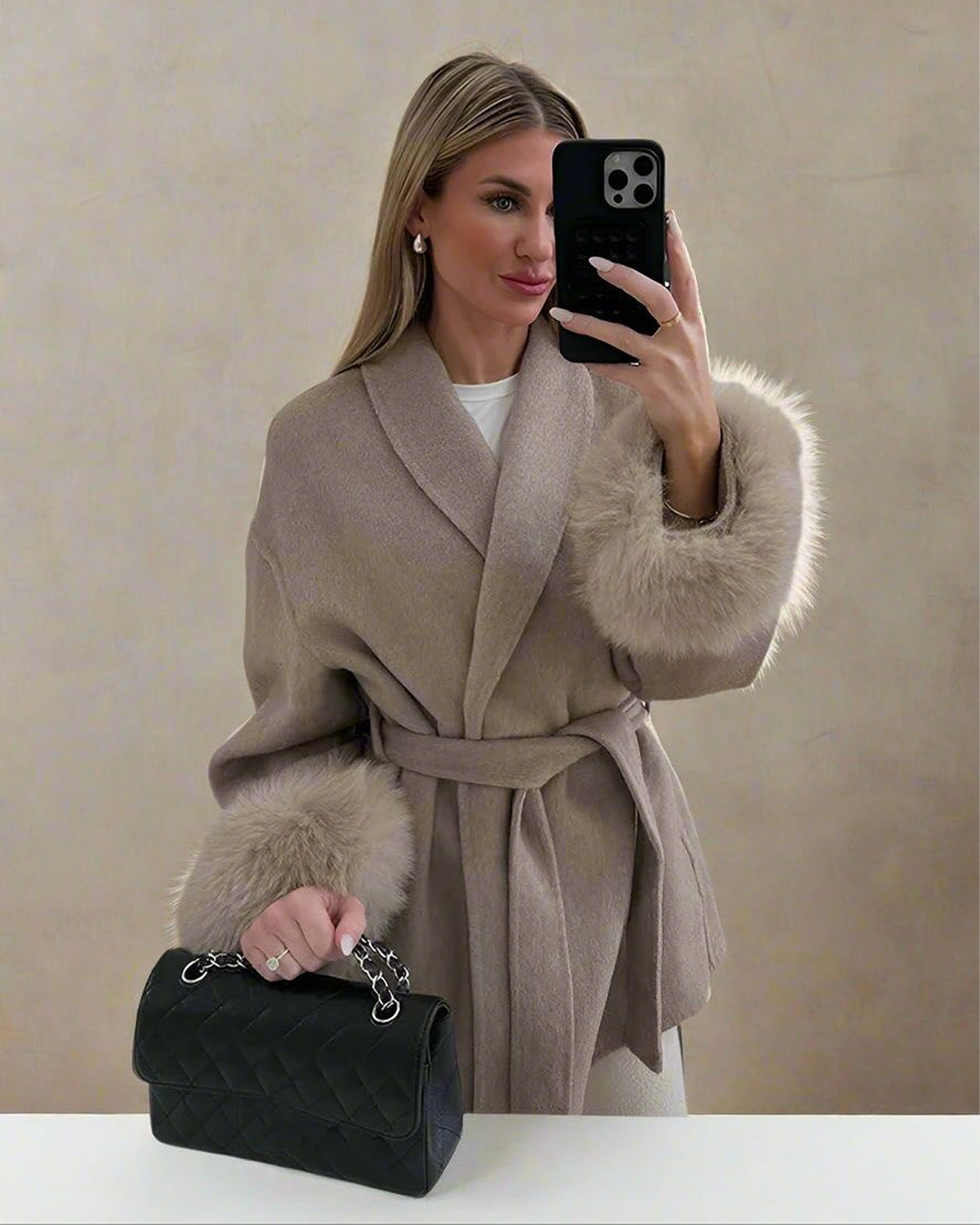 WOOL COAT BEIGE