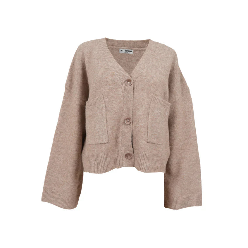 „Aurora" Cardigan Brown