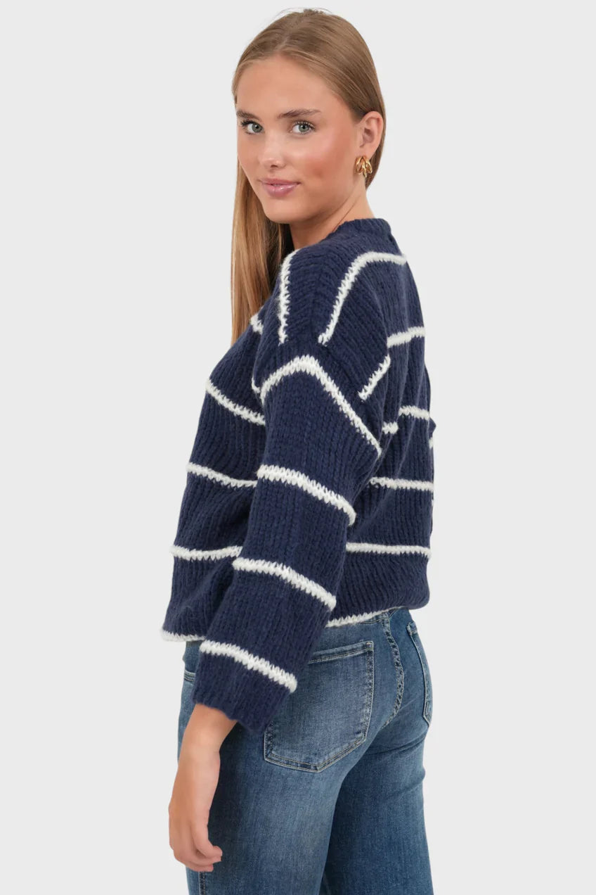 „Bisous" Pullover Marine