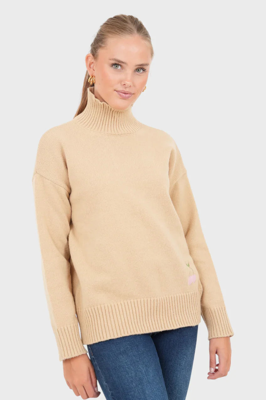 „Iris" Sweater Beige