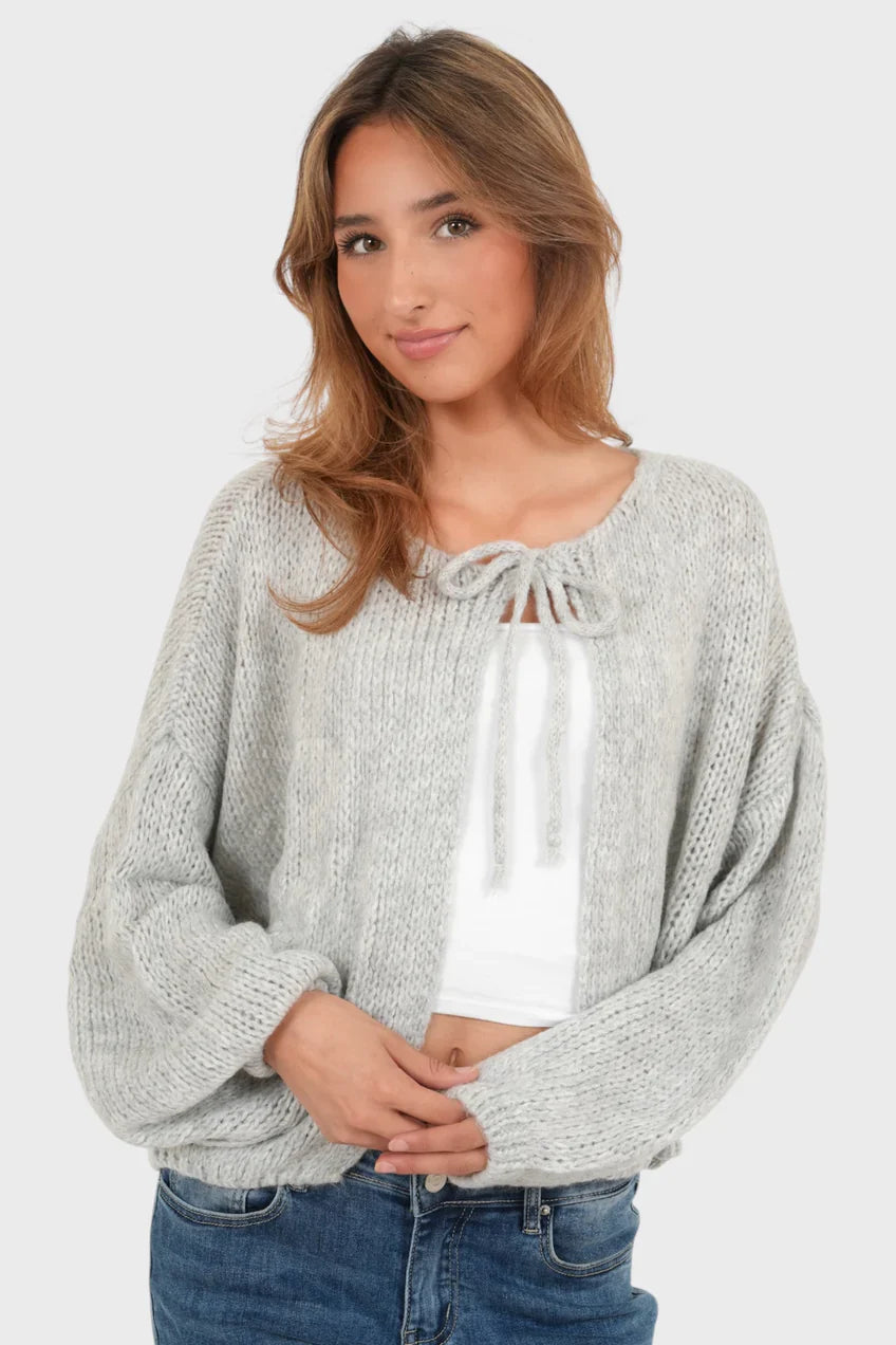 „Date" Weste Hellgrau