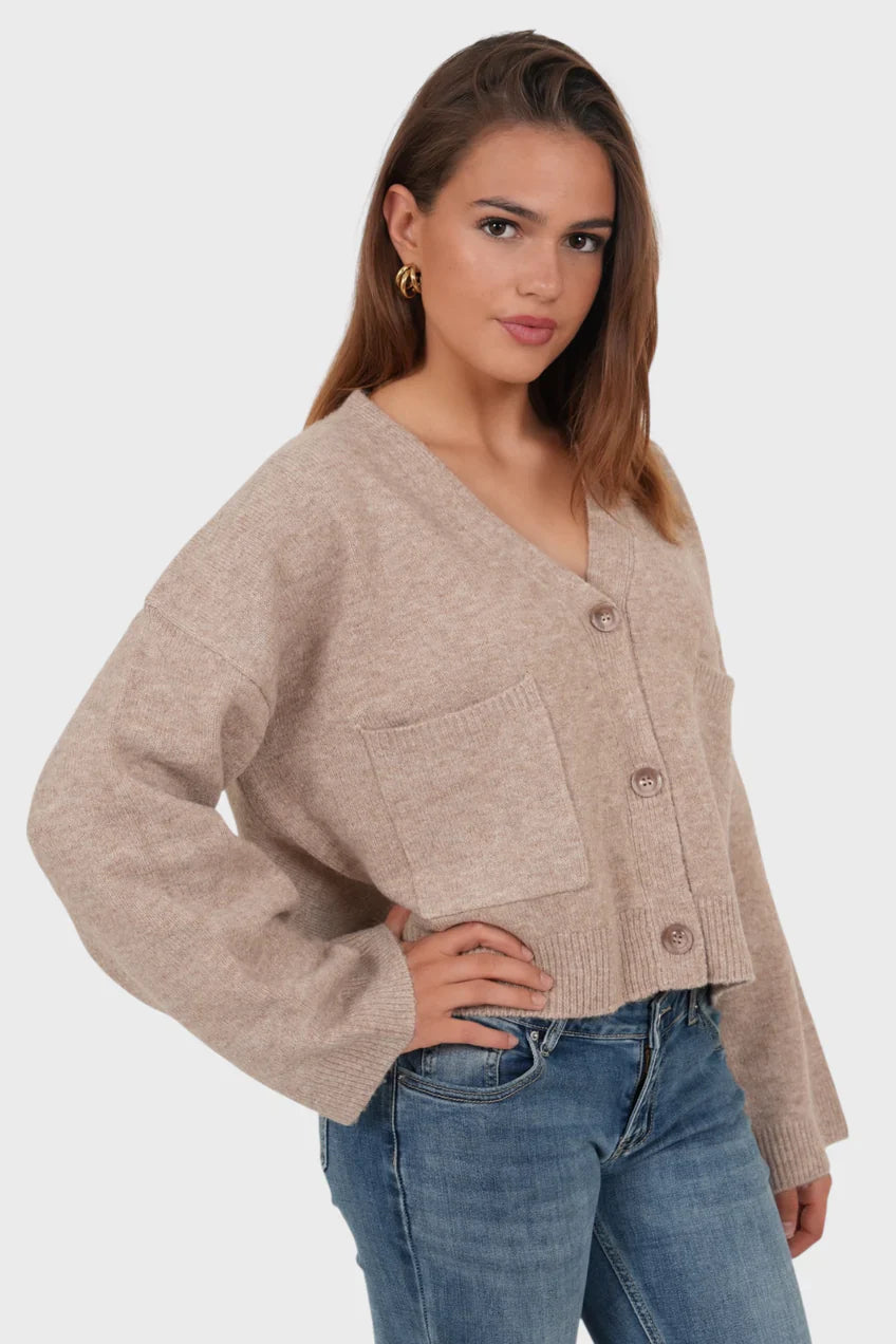 „Aurora" Cardigan Brown
