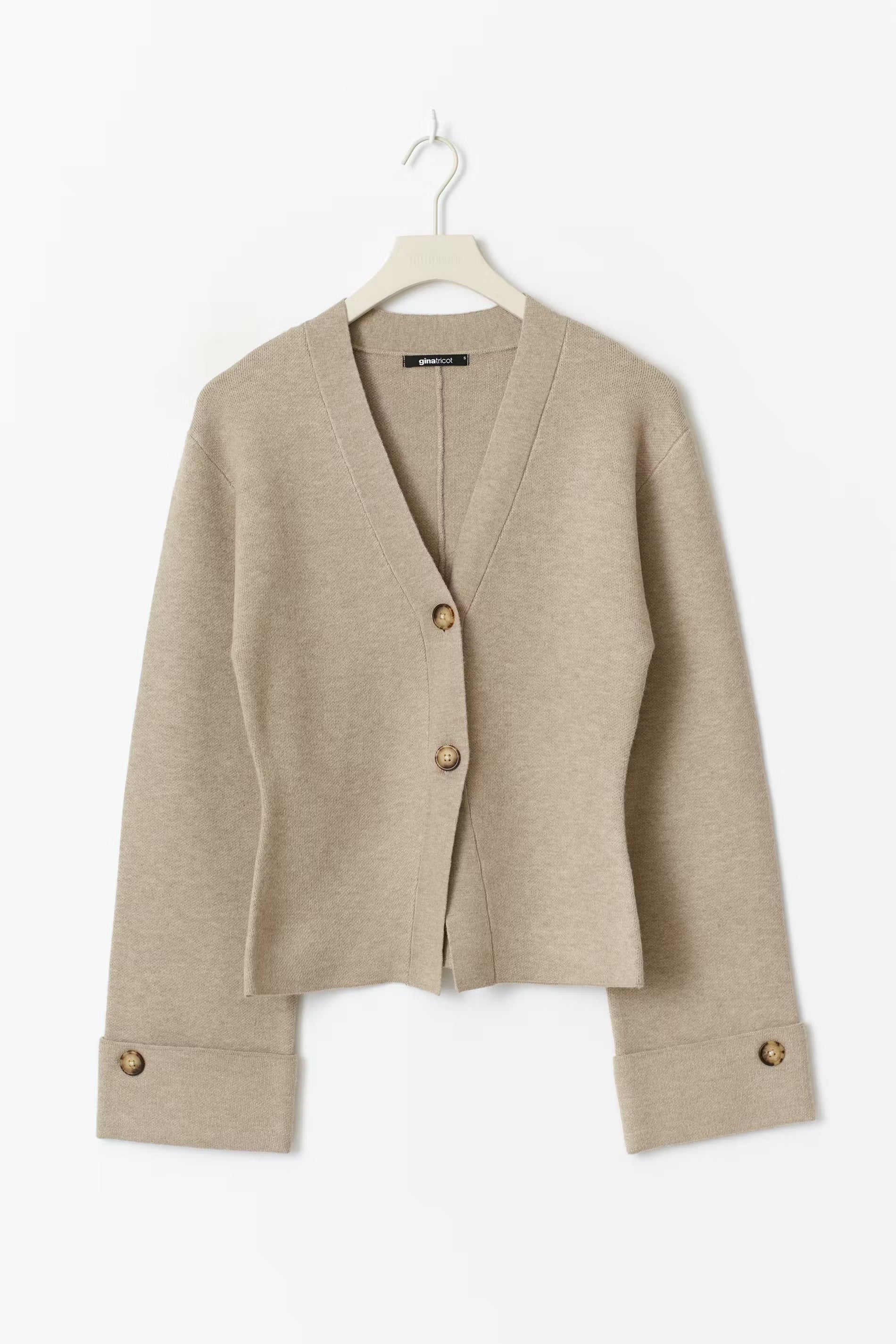 Knitted sculptured cardigan