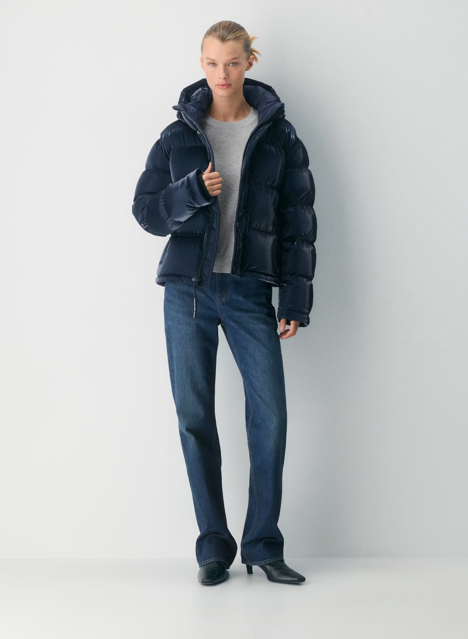 „Glamour" Pufferjacke Blau