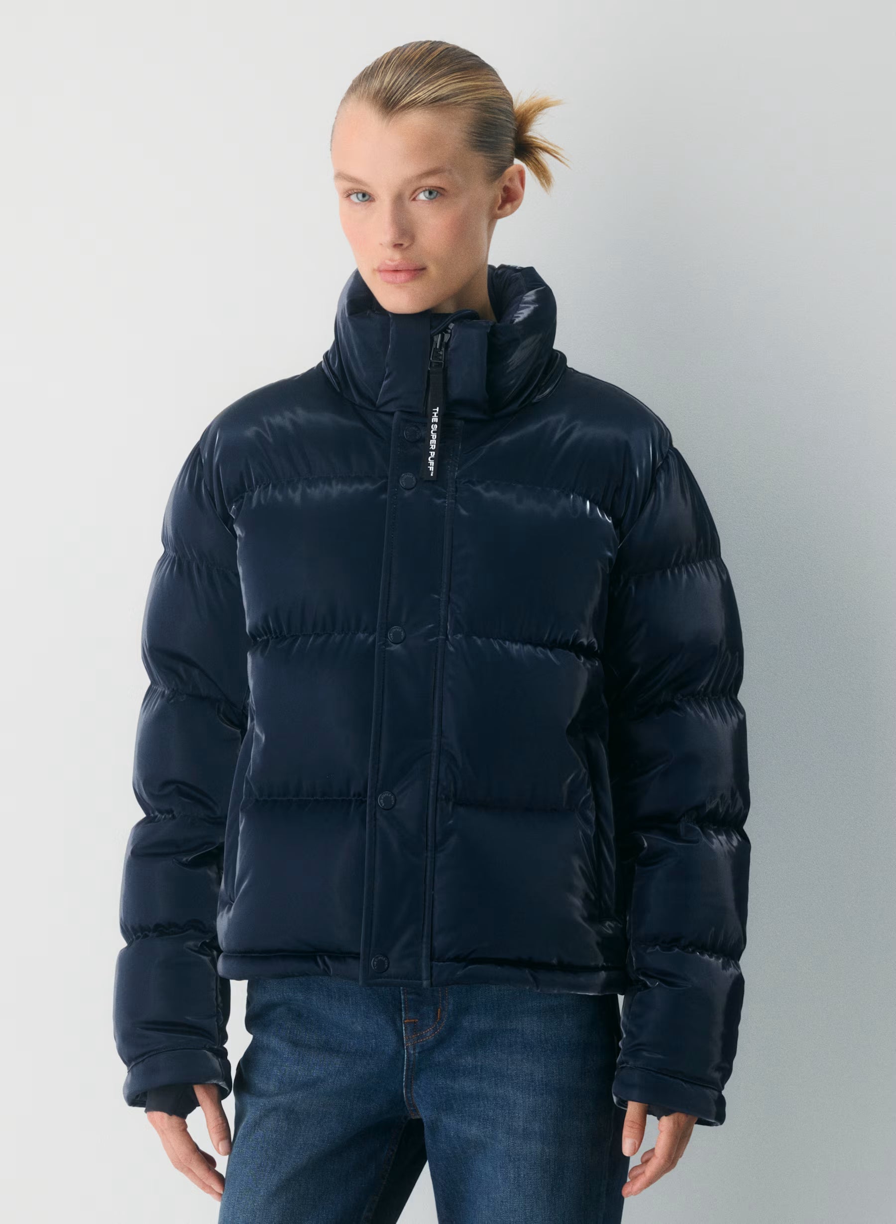 „Glamour" Pufferjacke Blau