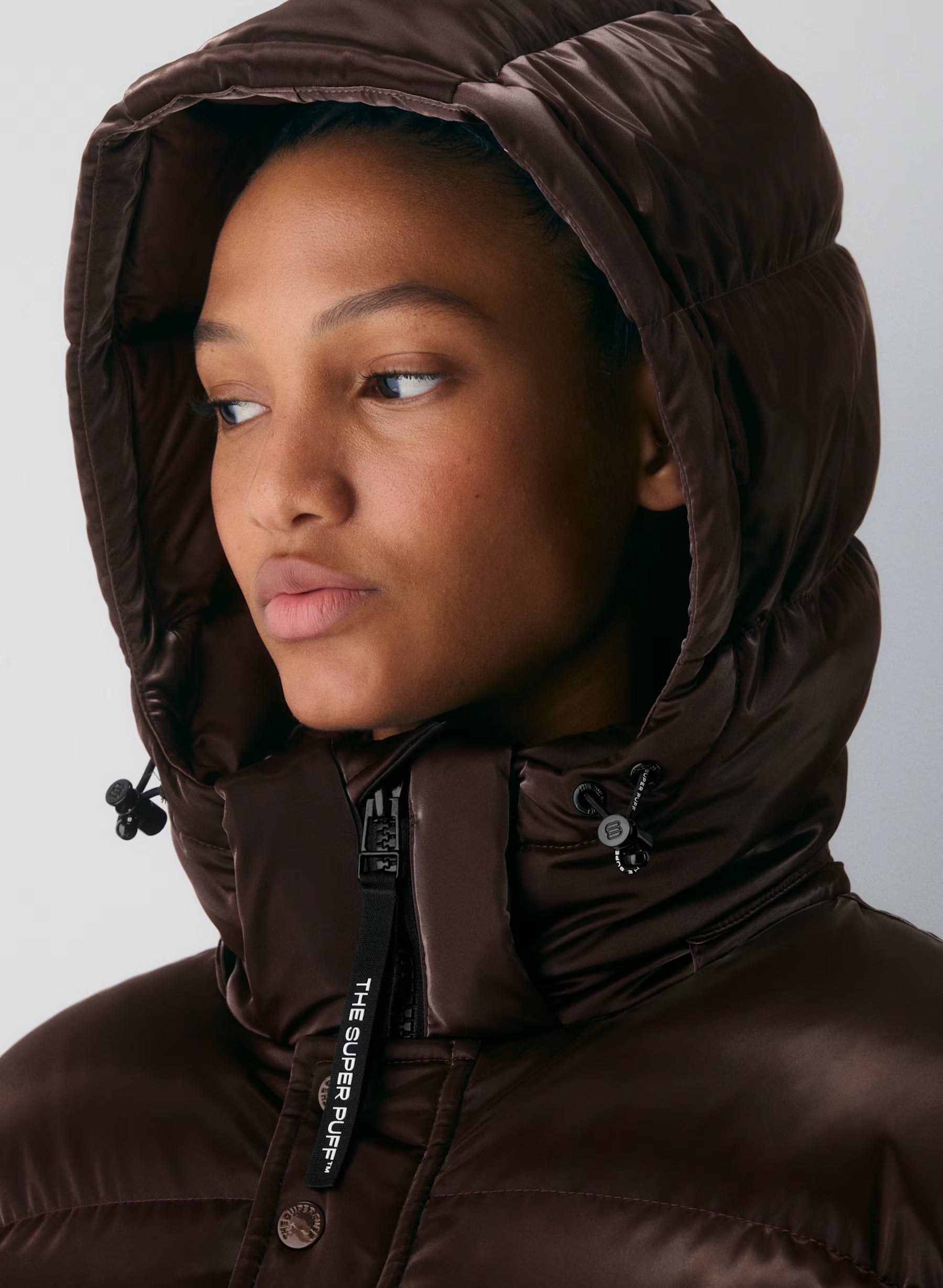 „Glamour" Pufferjacke Braun