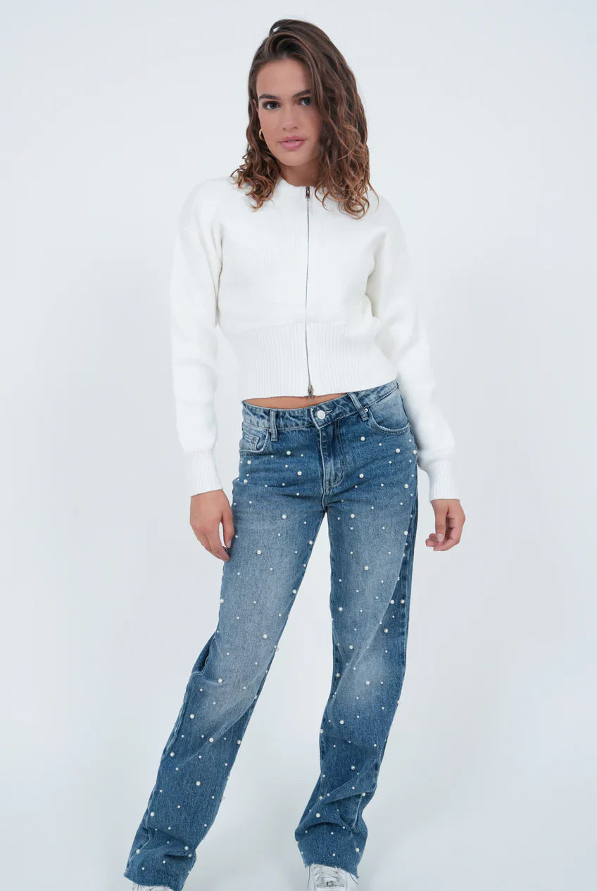 „Pearl" Jeans Blau