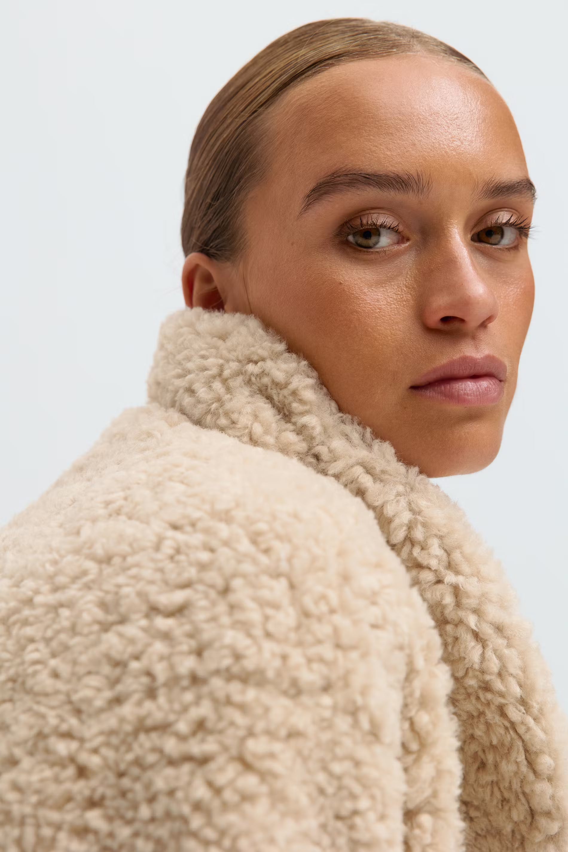 „Pile" Jacke Beige