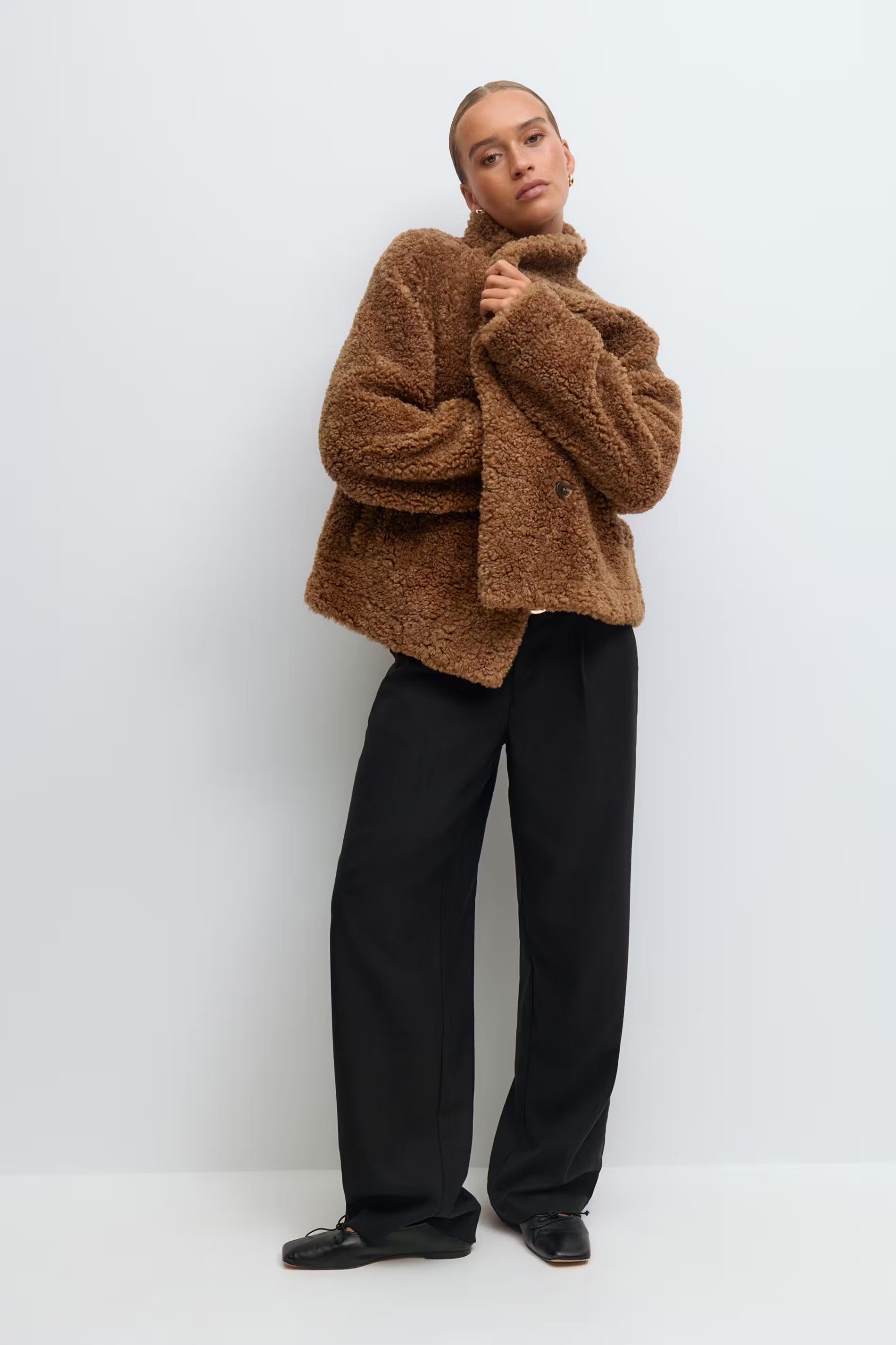 „Pile" Jacke Braun