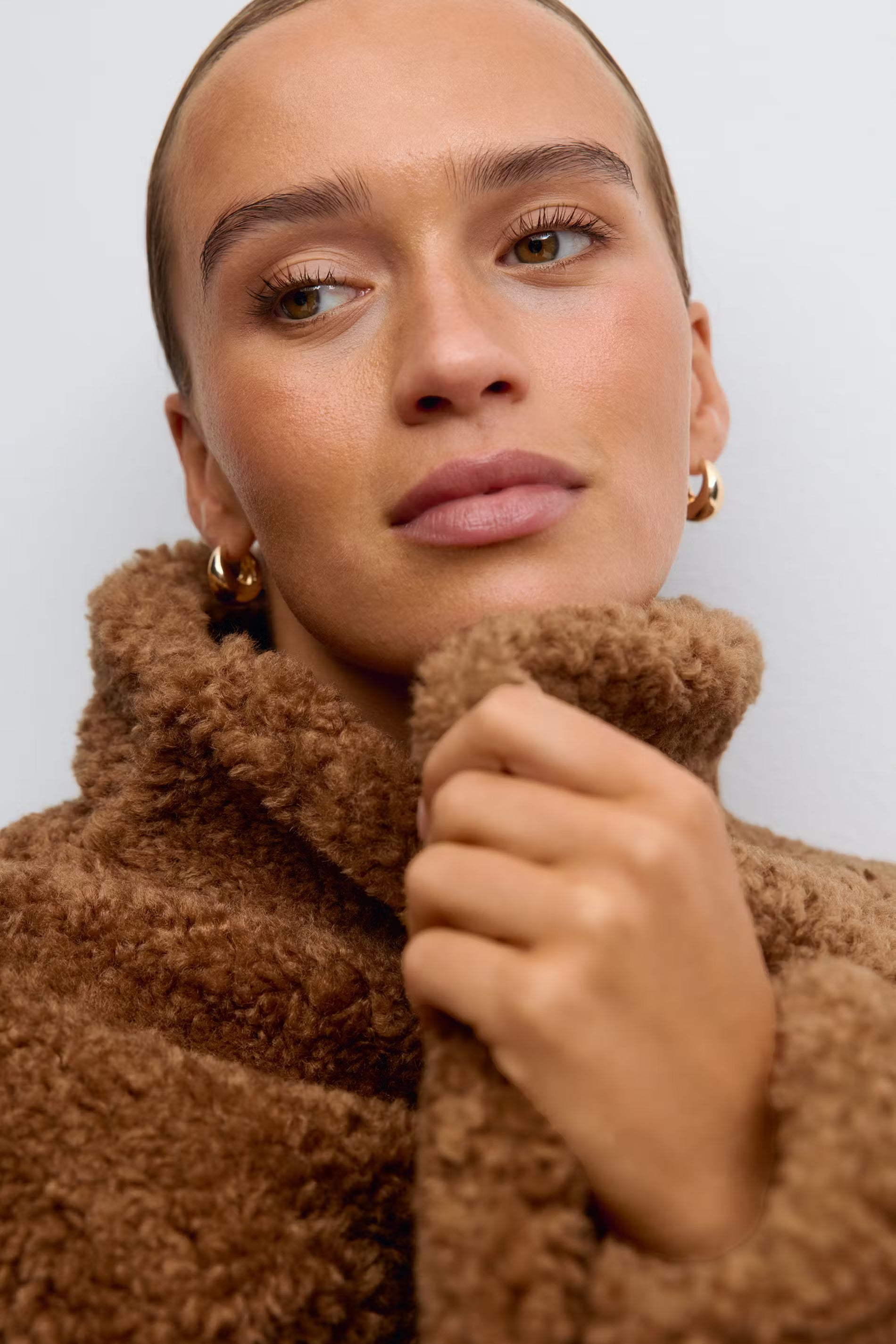 „Pile" Jacke Braun