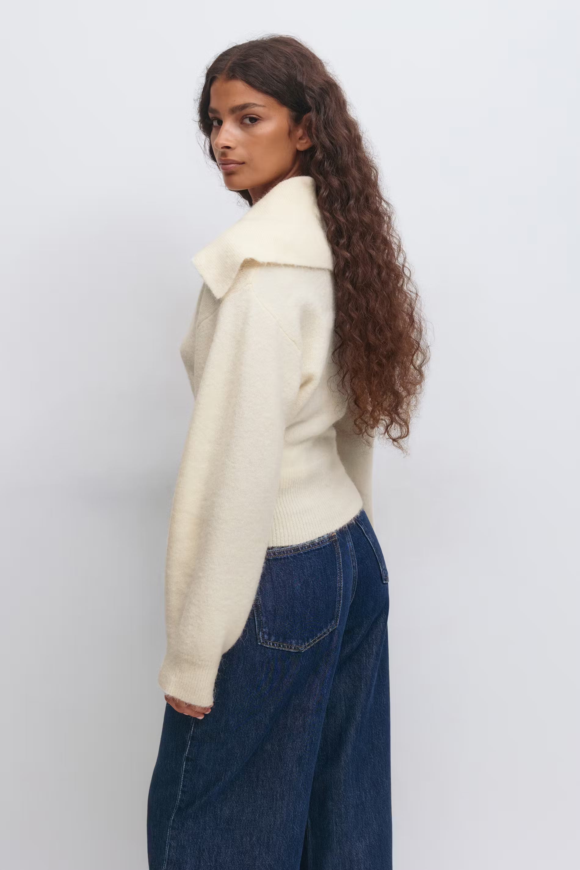 „Elise" Cardigan Weiß