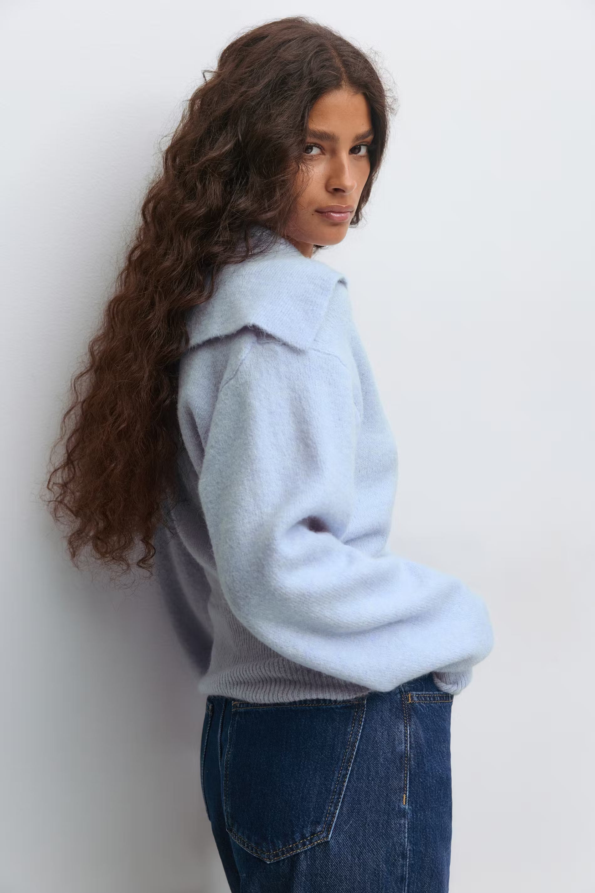 „Elise" Cardigan Blau