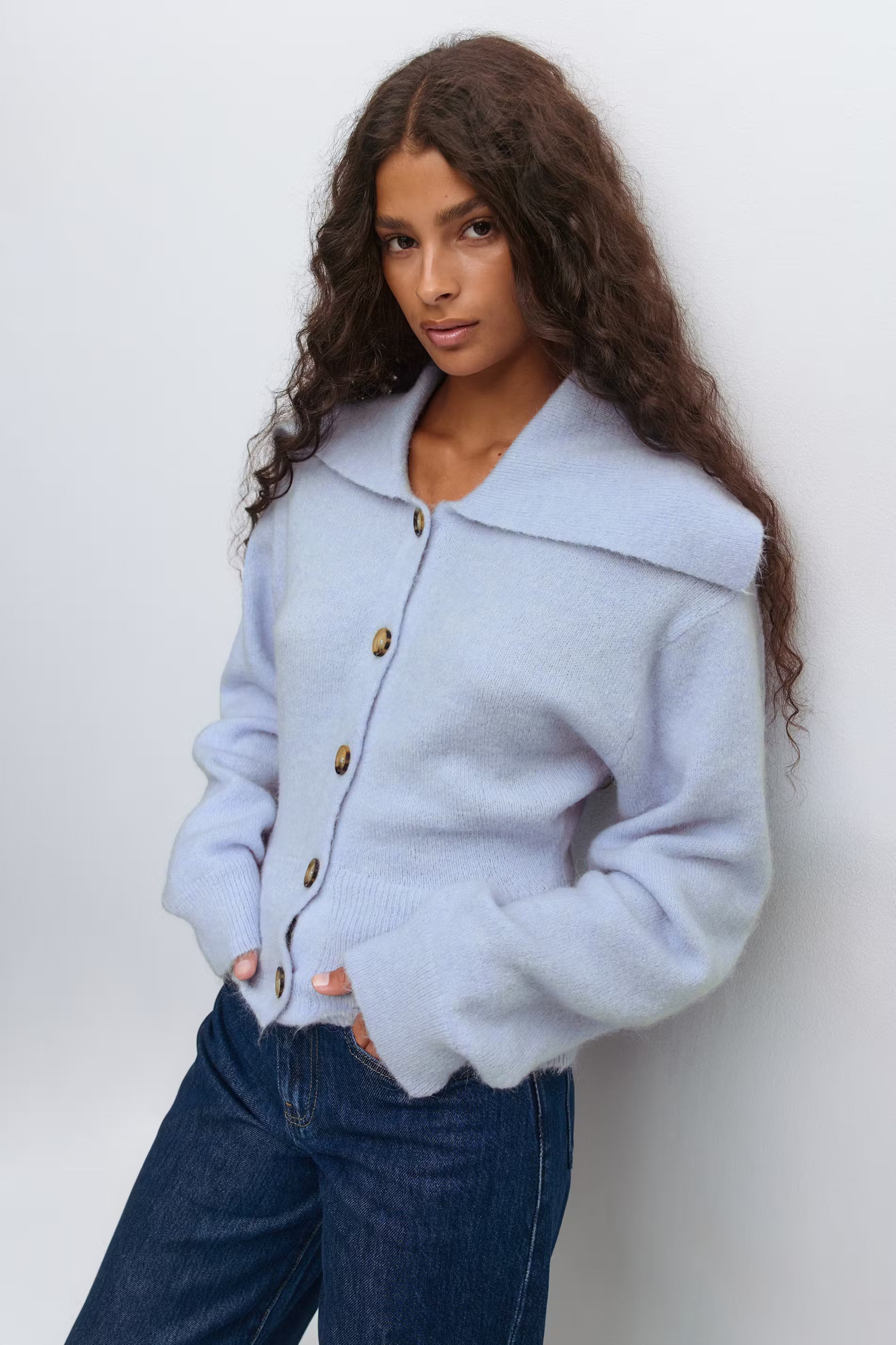 „Elise" Cardigan Blau