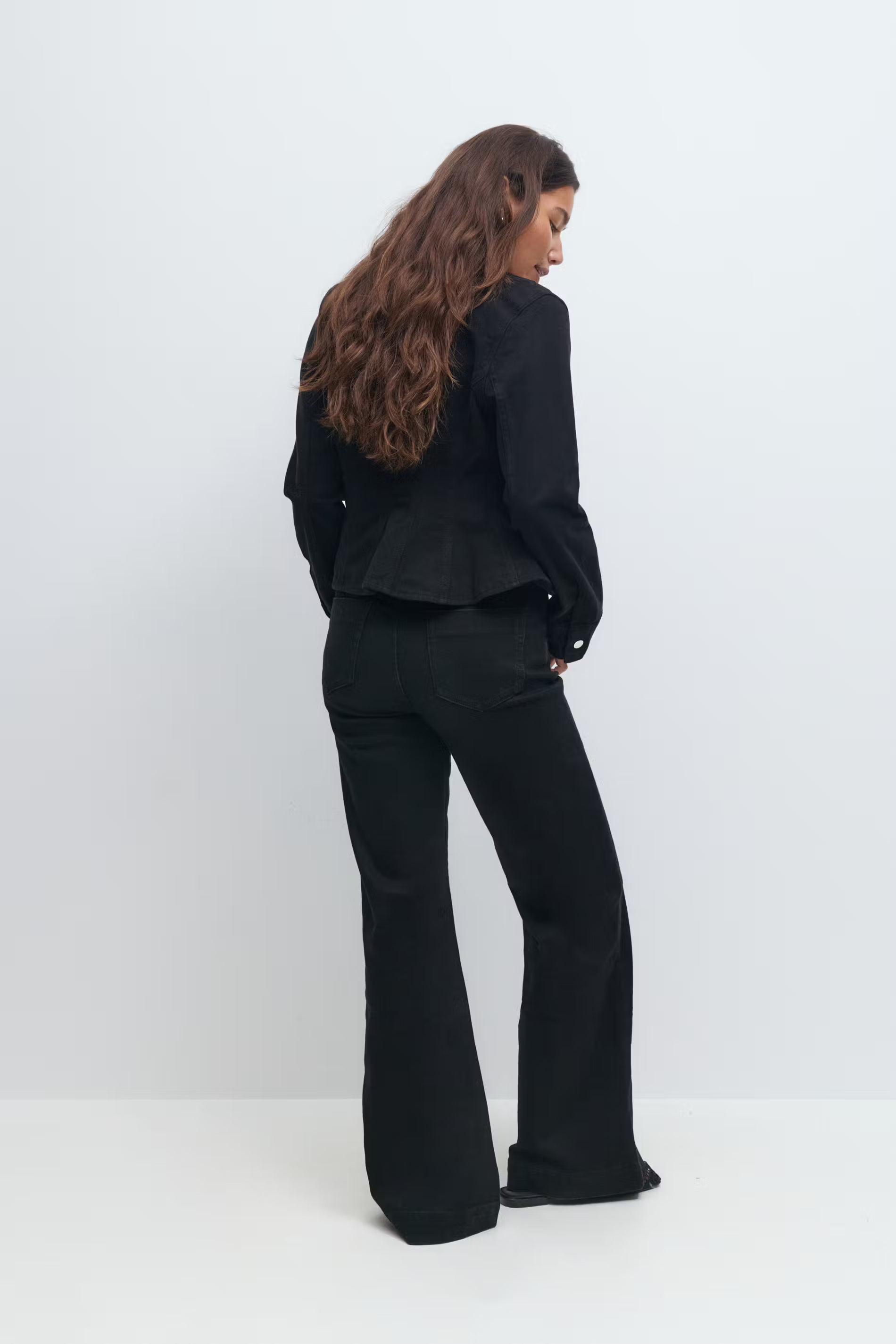 „Flare" Jeans Schwarz