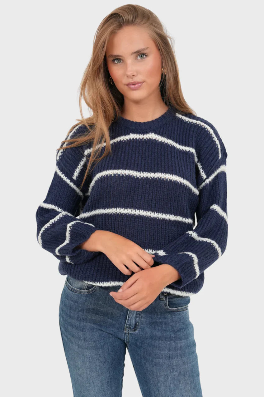 „Bisous" Pullover Marine