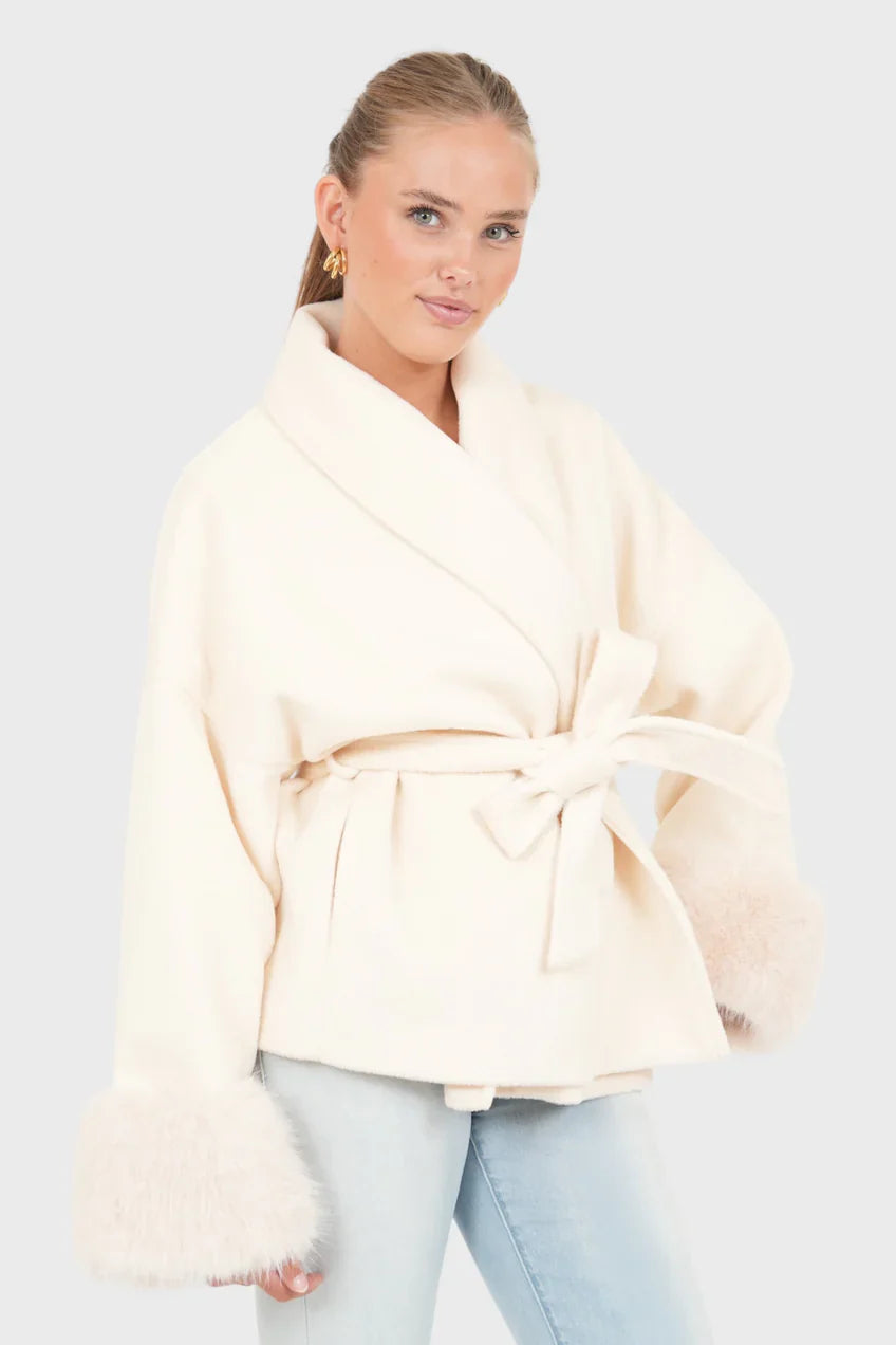 „Penny" Jacke Weiß