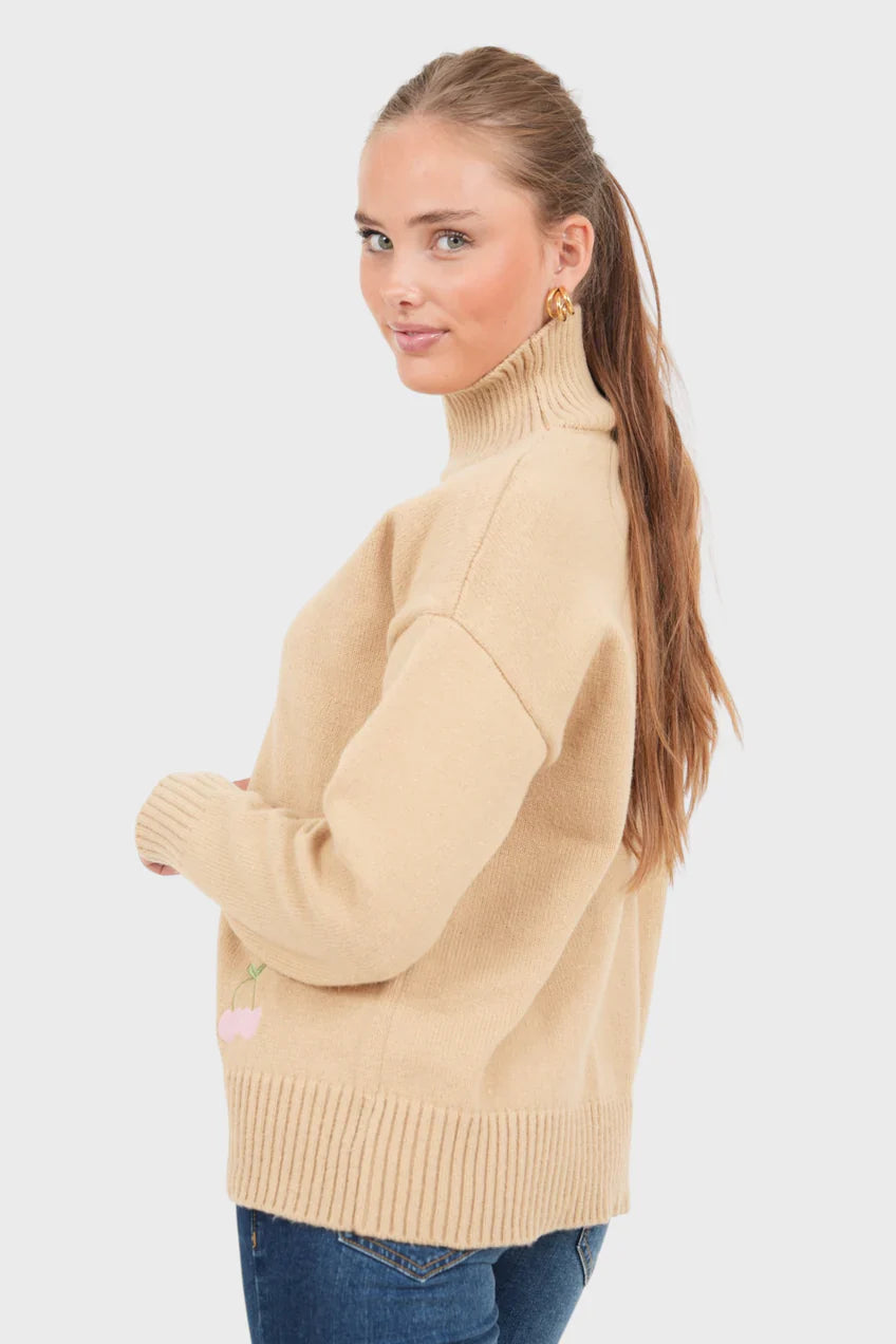 „Iris" Sweater Beige