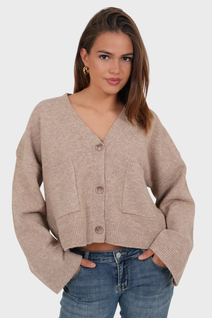 „Aurora" Cardigan Brown