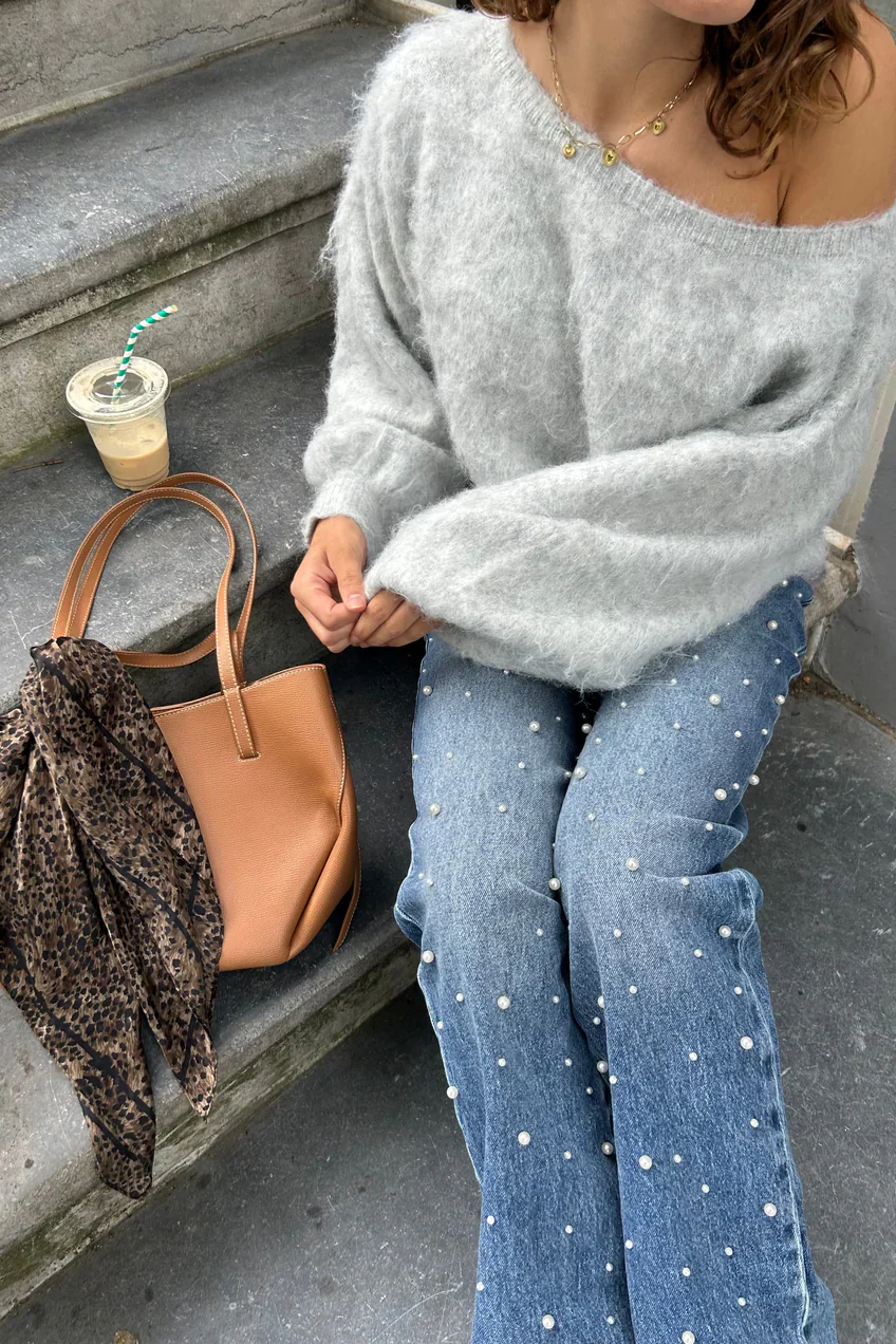 „Pearl" Jeans Blau