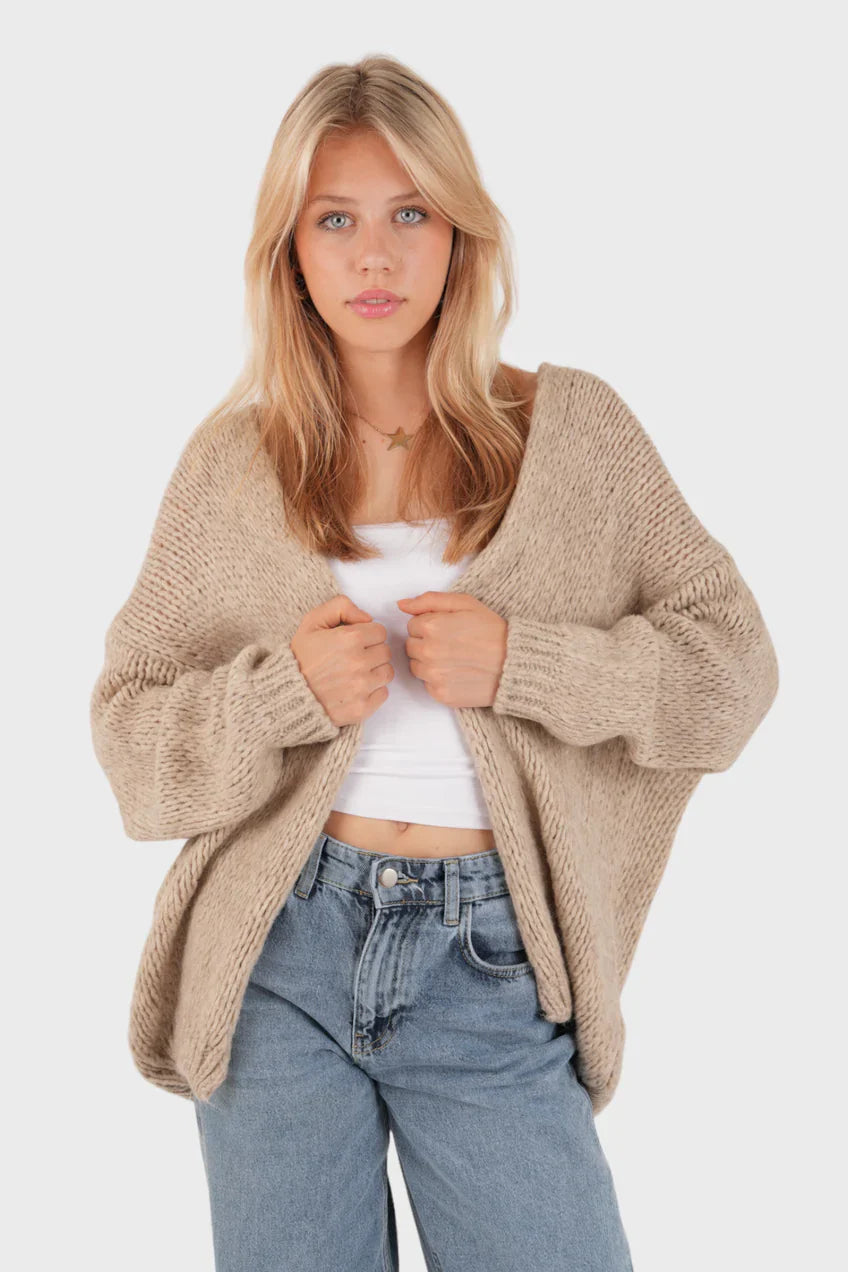 „Hold me“ Weste Beige