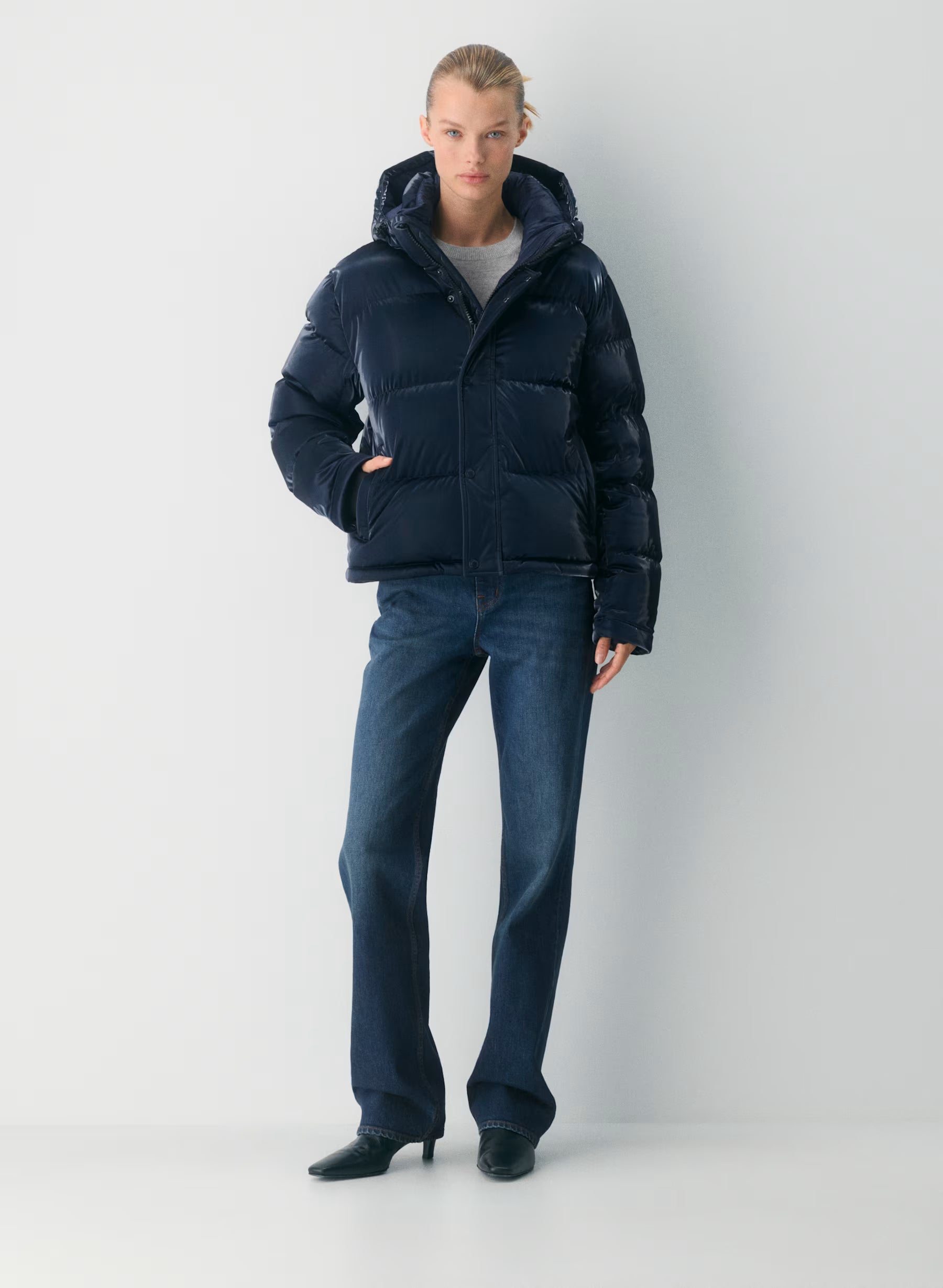 „Glamour" Pufferjacke Blau