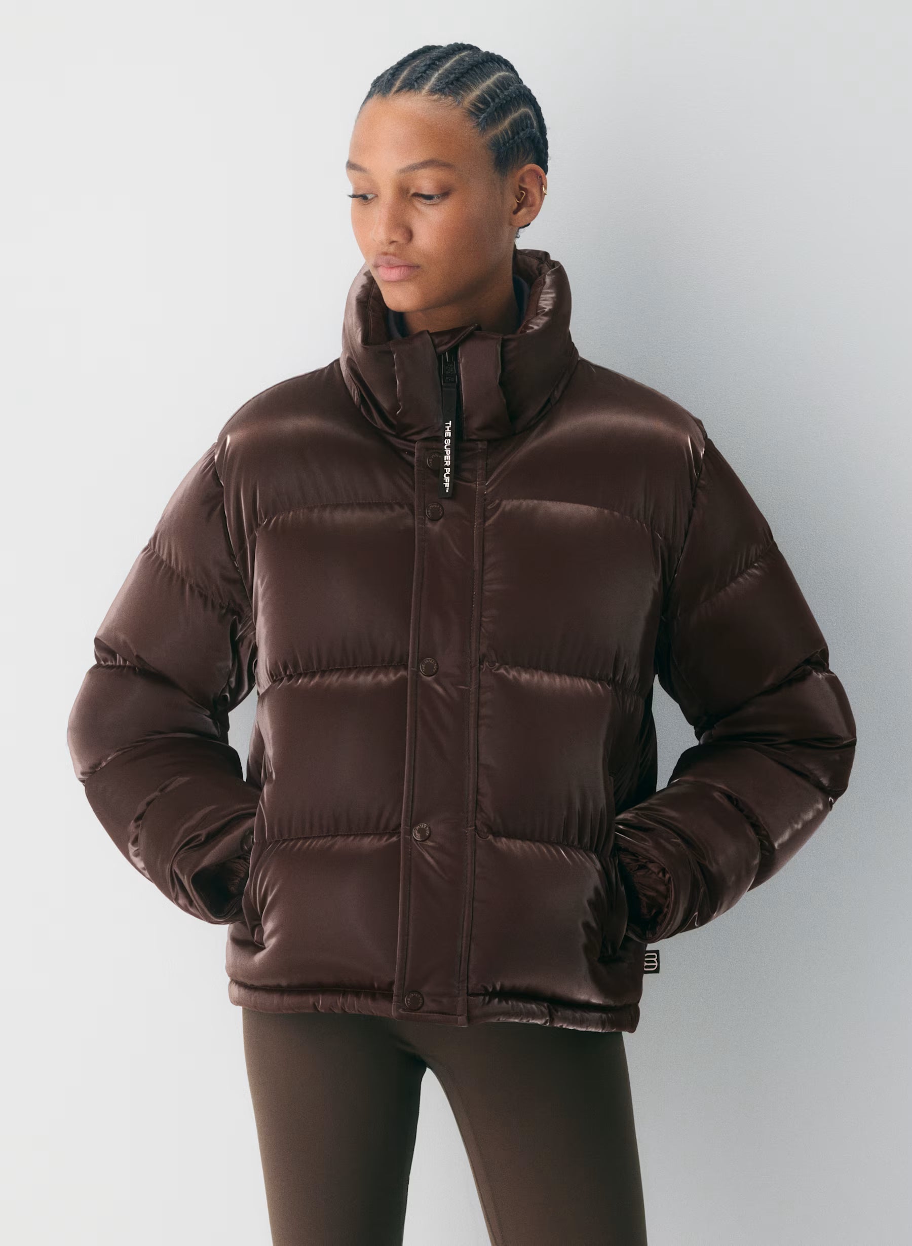 „Glamour" Pufferjacke Braun