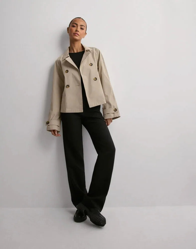 Trenchcoat Kurz-ohne Bändel