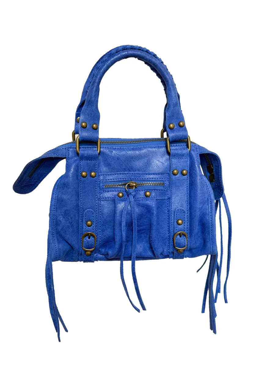 „New York" Tasche Blau